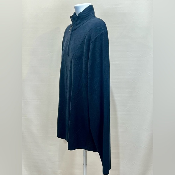 TRICOTS ST. RAPHAEL Men’s navy 1/4 zip pullover sweater size XL - Picture 2 of 13